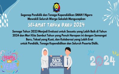 Selamat Tahun Baru 2024, SMAN 1 Ngoro Tercinta